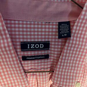 IZod L Long Sleeve Button Down Dress